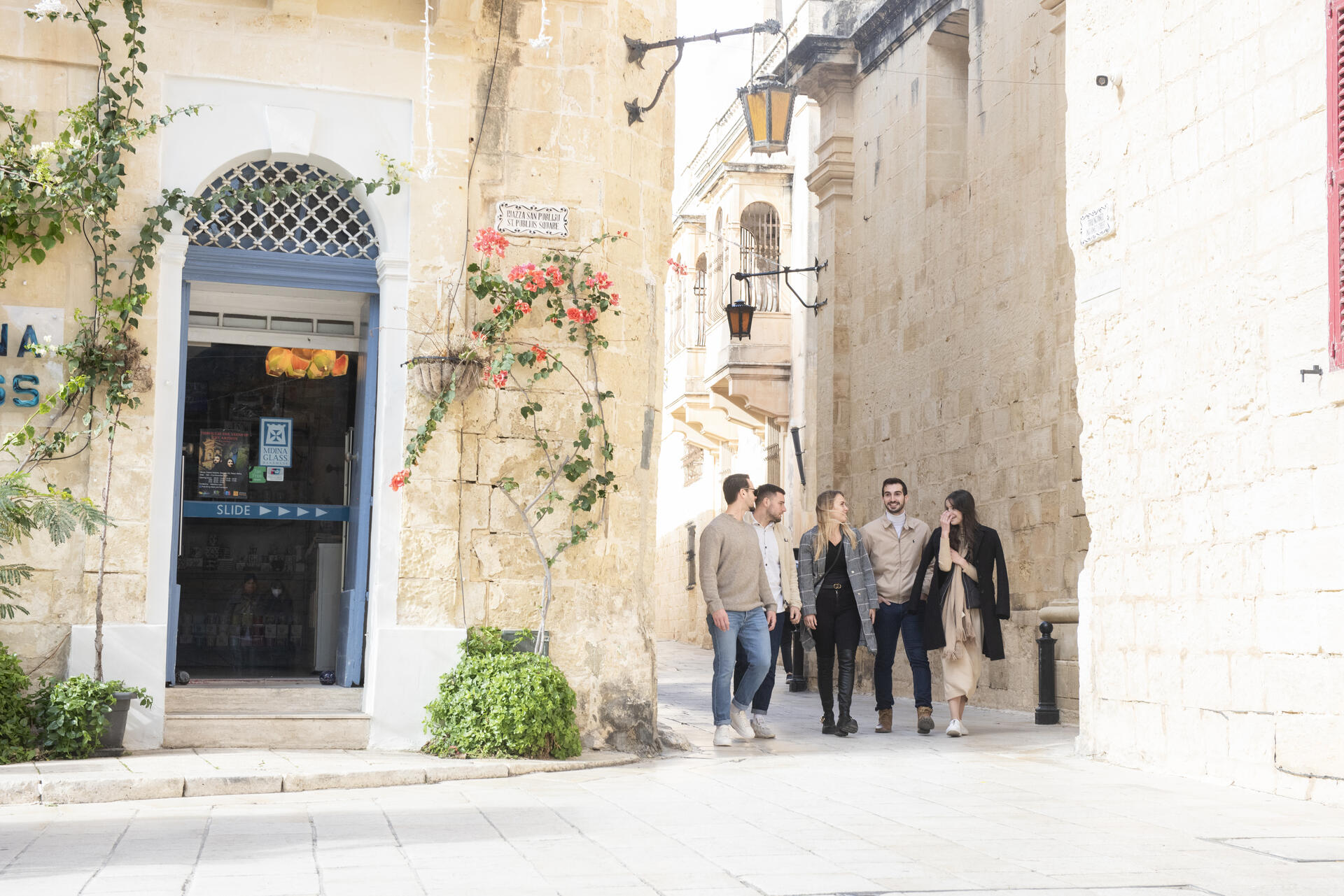 Mdina Malta cathedral and palazzo architecture