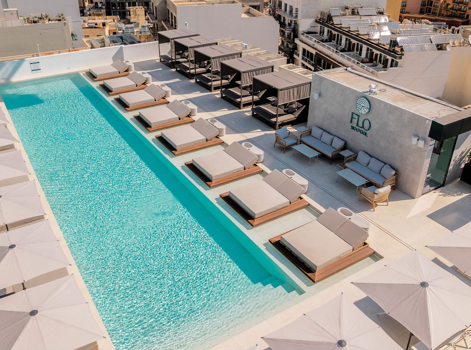 FLO Skypool - adults-only rooftop pool and bar in St Julian's, photo 2