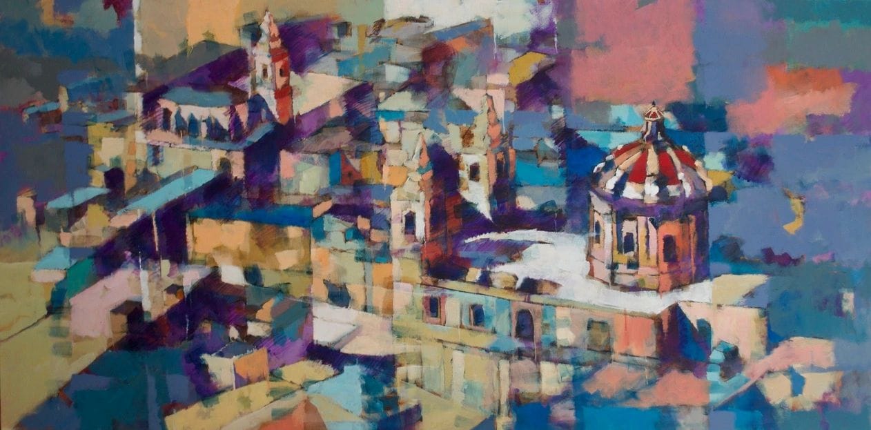 Kevin Sciberras - semi abstract maltese architecture paintings in Żurrieq, photo 1