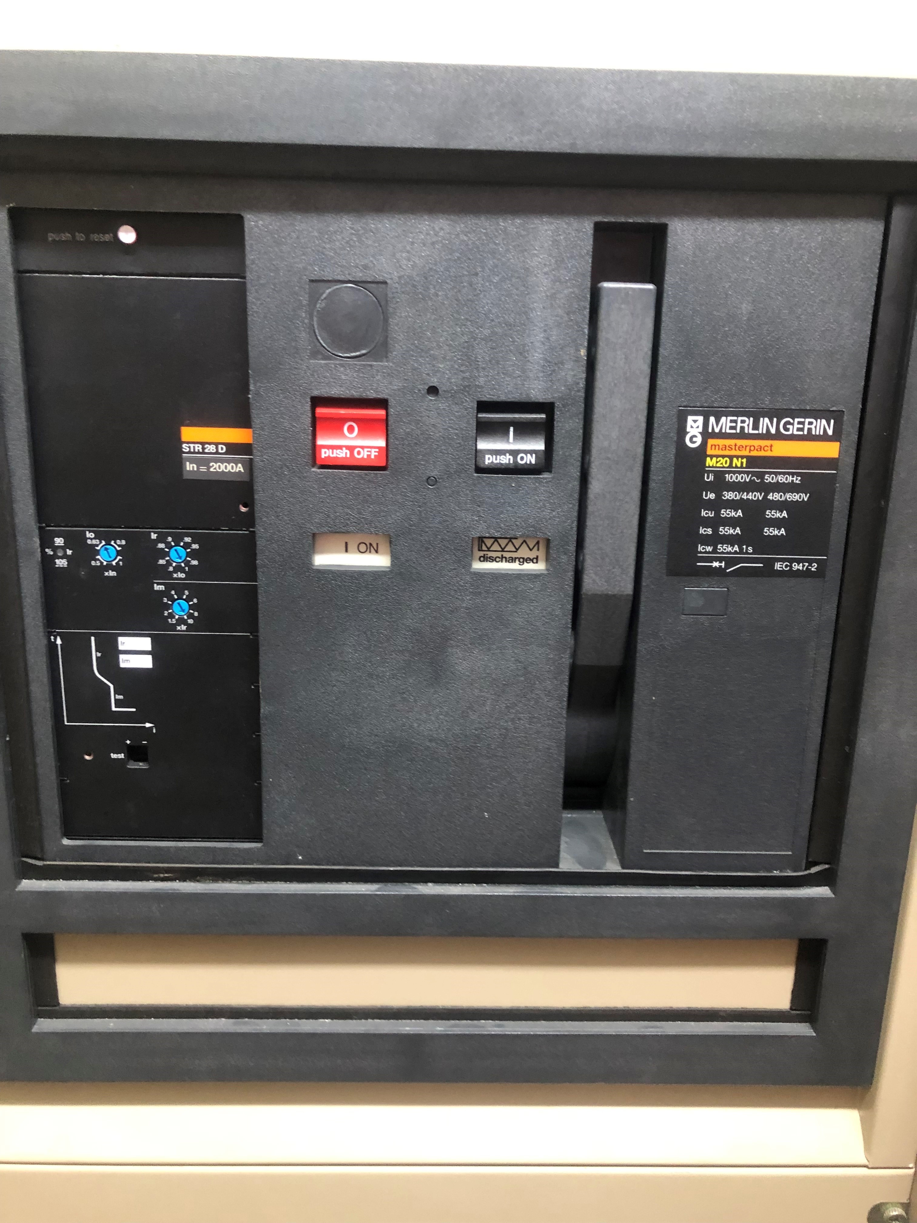 Merlin Gerin marine circuit breaker